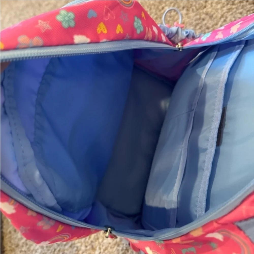 Bentgo Pink and Blue Rainbow & Butterflies Kids Backpack.